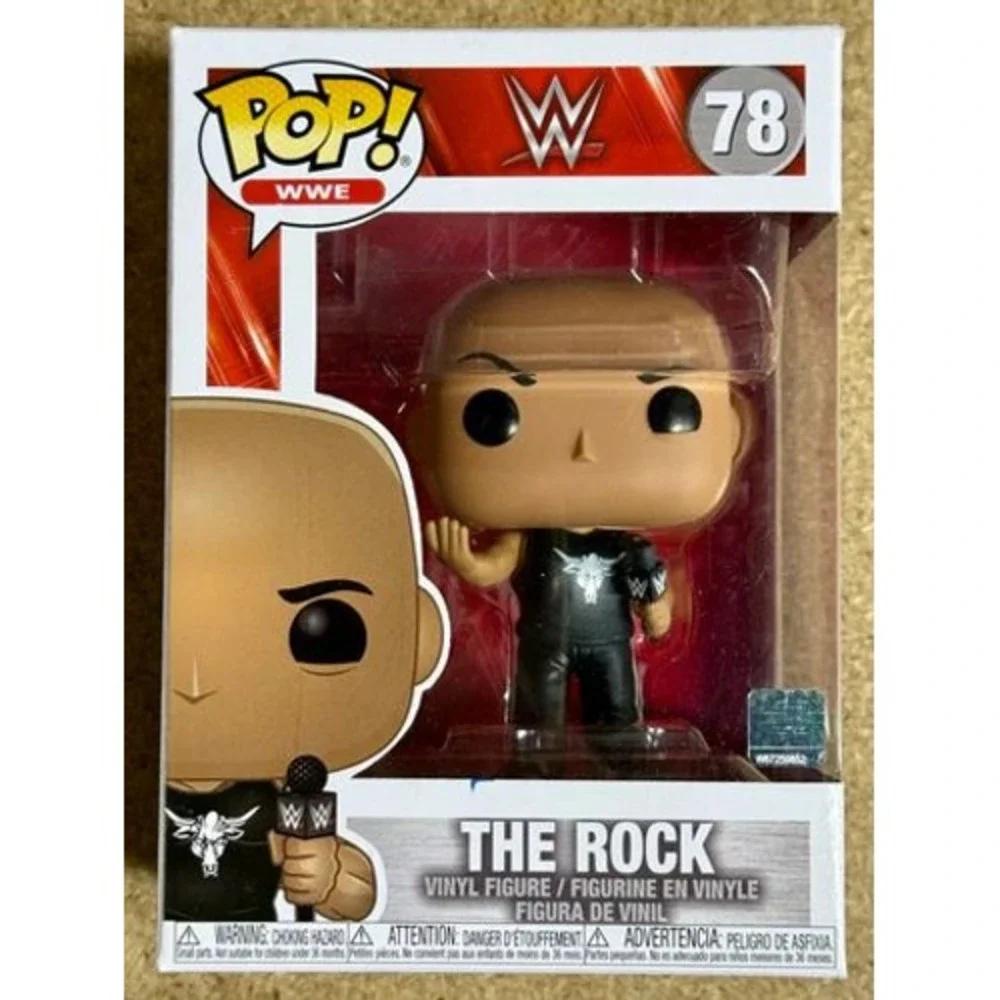 Funko Pop! WWE: The Rock‎ #78 Brahma Bull Shirt Microphone Vinyl Figure New